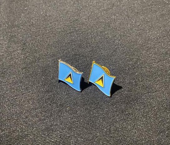 Saint Lucia Flag Lapel Pins